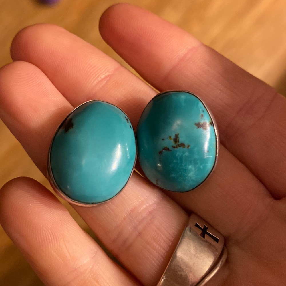 Jay king turquoise earring stud earrings
